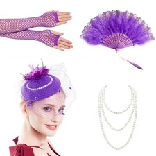 Fascinators Hat Set for Women Tea Party, Vintage Pillbox Clip Hat, Cocktail W...