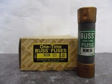 New Lot Bussmann NON 50 Amp One-Time Fuses 250V NIB