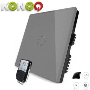 KONOQ GREY Touche de panneau en verre de luxe LED Commutateur intelligent léger : DIMMER