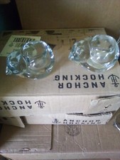 Lot Of 2 Indiana Glass Candle Holders Cat Shaped Great Shape #4458 Made In USA