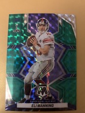 2022 Panini Mosaic Football Eli Manning Green Mosaic Prizm #300 Super Bowl MVP