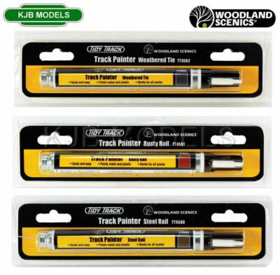 Woodland Scenics Track Painter Stift - Wählen Sie aus Stahl, rostig, verwittert - N OO O