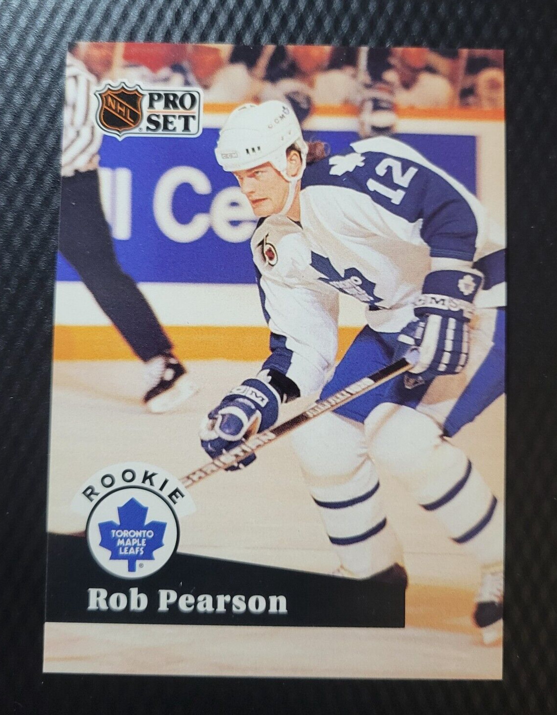 1991-92 Pro Set ROB PEARSON Toronto Maple Leafs ROOKIE Hockey NHL Card # 562