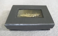 NEW 2006 Harley .925 Sterling Silver Bar & Shield Flames Vest Badge Pin w Case