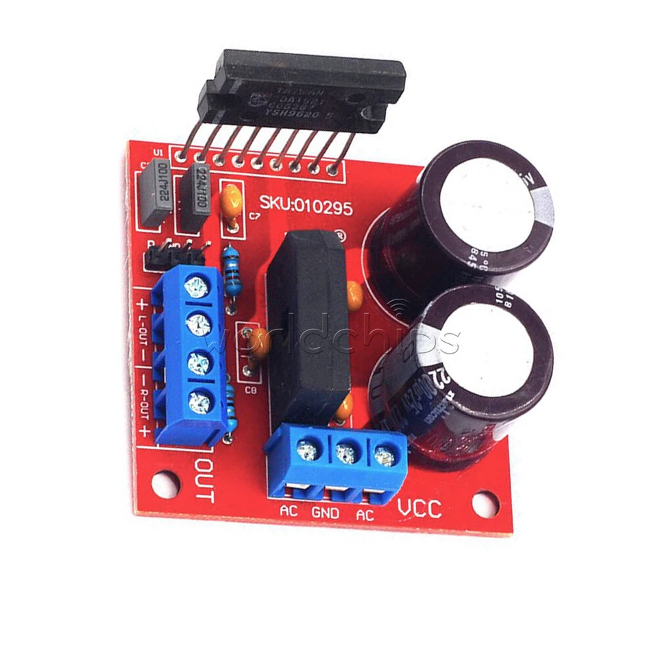 TDA1521 Power Amplifier Board 2.0 Dual-Channel 2*15W + Rectifier Filter Circuit - Image 3 of 4