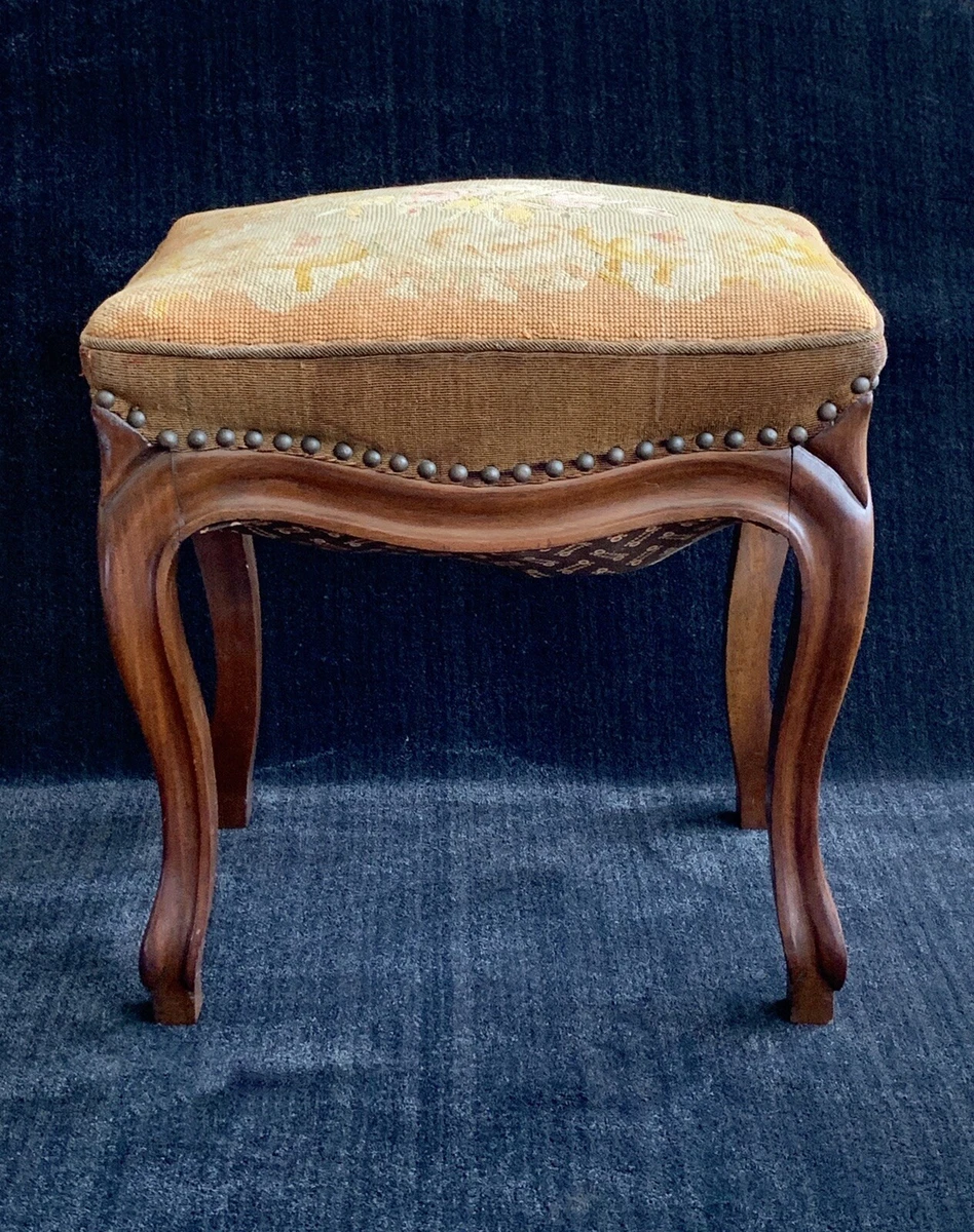 French country outlet vanity stool