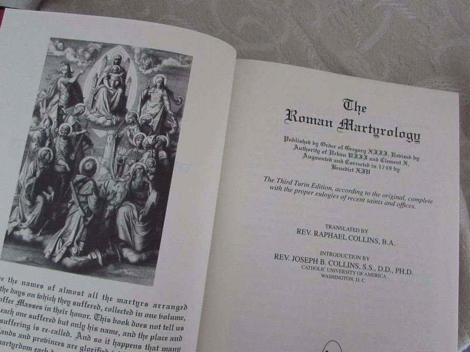 The Roman Martyrology 3rd Turin Edition by Rev Raphael Collins Hardback - Image 3 of 4