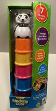 Play and Learn Stacking Cups Teaches spatial awareness skill / 7 Colorful Cups