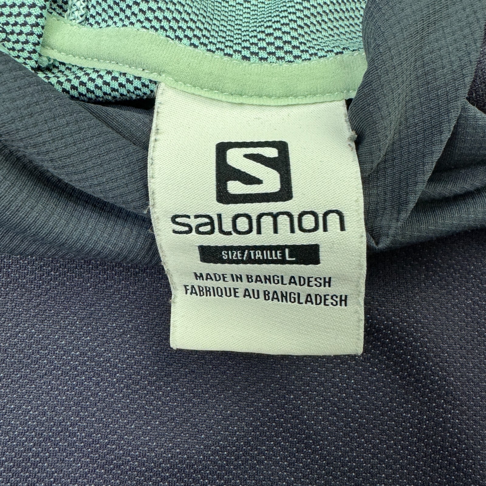 Salomon Felpa con Cappuccio Donna Grande Blu Atletica Corsa Allenamento Pullover Leggero