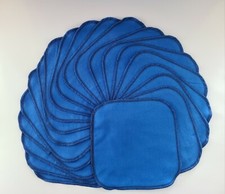 Cloth Wipes 20 Flannel 8" Adult Blue Reusable TP Baby Tissue Napkin 1 or 2 Ply