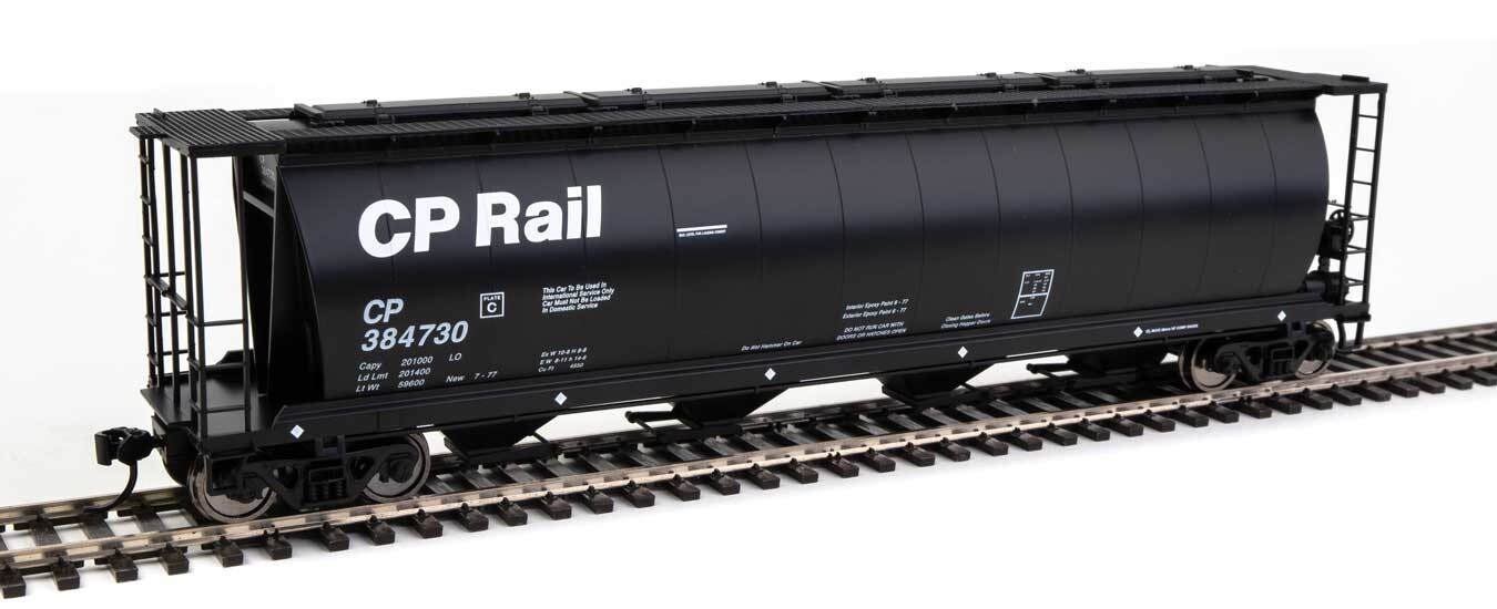 H0 Scale - Walthers Freight Car Cylindrical Hopper Canadian Pacific -- 7843 New