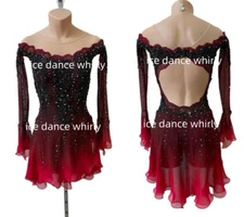 ice figure skating competition dress Gymnastics costume dance Dress dyeing