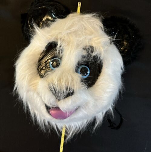 Panda Furry Friends Animal Costume Half Mask - Picture 7 of 7