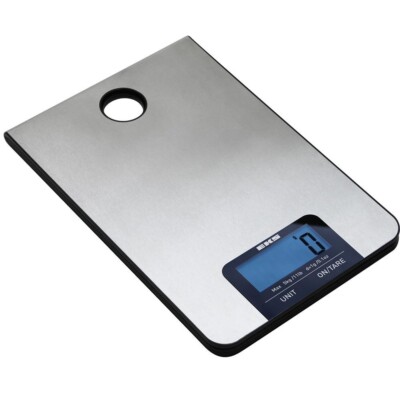 Digitale Küchenwaage Edelstahl 5kg/1g Waage Backwaage Haushaltswaage Briefwaage