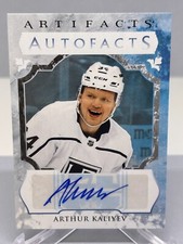 23-24 Arthur Kaliyev #AF-AK Los Angeles Kings UD Artifacts Auto Facts
