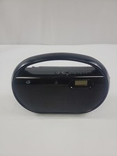 GPX, Inc. R602B Portable AM/FM Radio with Digital Clock and Line Input Black 