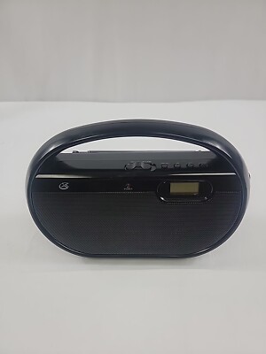 GPX, Inc. R602B Portable AM/FM Radio with Digital Clock and Line Input (Black)