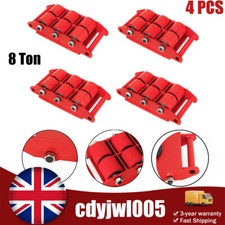 4PCS 8 Ton Heavy Duty Machine Mover Roller Machinery Moving Skate Rotate Mover