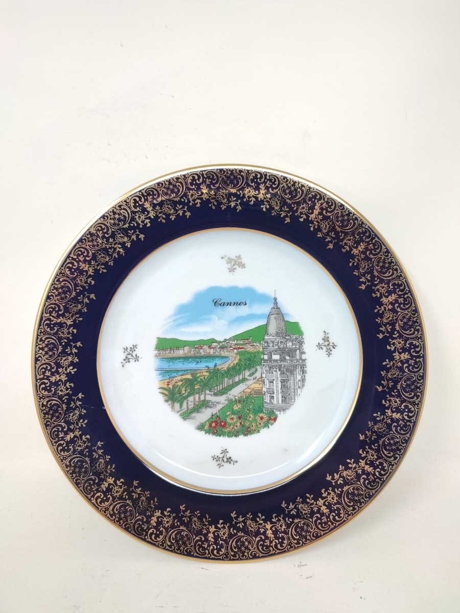 食器 Ancienne Manufacture e de Limoges 19th Century French Limoges Hand-Painted Covered Serving Dish