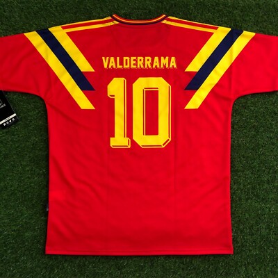 Colombia Camisa Roja Replica de Futbol Retro, 1990's (Tallaje Americano) 