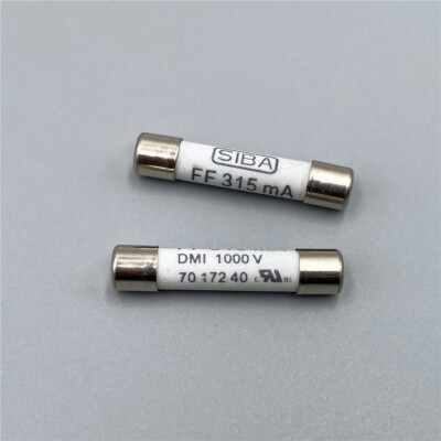10pcs SIBA FF 315mA DMI 1000V 6.3x32mm Fast Acting Ceramic Fuse Links 7017240