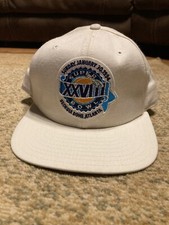 Vintage Super Bowl XXVIII Georgia Dome Snapck New Era Cap 1994 White