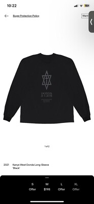 Kanye West Donda 8-5-2021 Mercedes-Benz Stadium Atlanta Tour Shirt