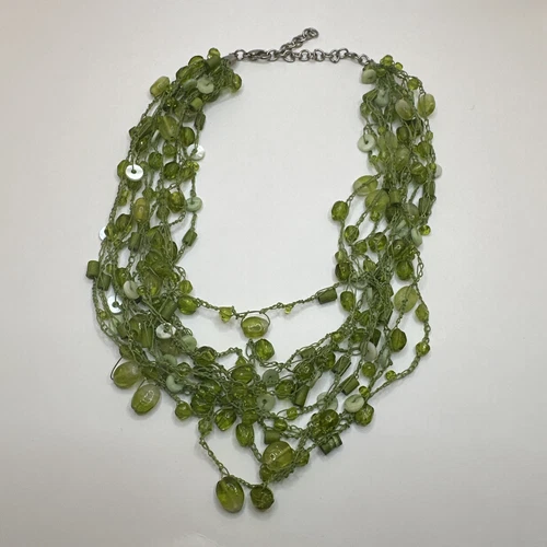 Vintage Costume Jewelry Necklace Beaded Boho