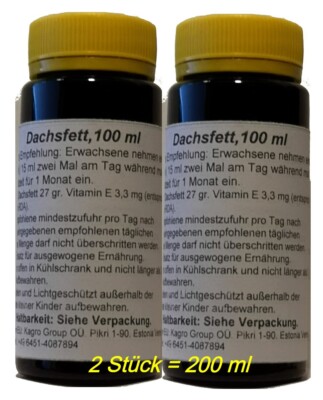 Dachsfett 200 ml, Naturprodukt, Badger fat, барсучий жирDachsfett
