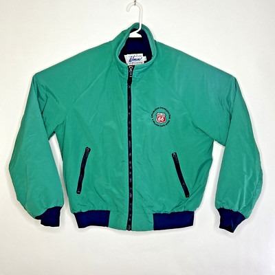 Vintage Philips 66 Jacket Adult L Green 6 Million Safe Hours Workwear 80s