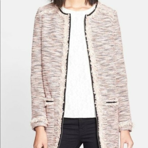 McGinn Sheila Pink and Black Tweed Zip 
