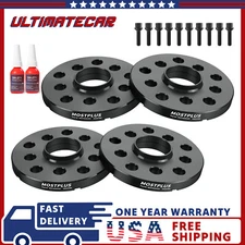 Set 4 Wheel Spacers 5x100 5x112 15MM & 20MM 57.1 mm w/ stud For Audi VolksWagen
