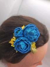 Flower Hair Clip Sparkle Baby Props Toddler Girls Boutique Fall Thanksgiving