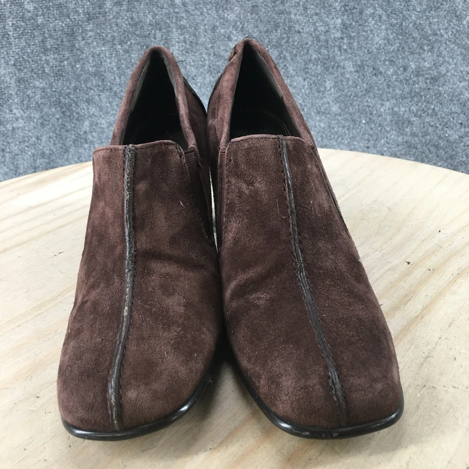 Zapatos de salón Liz Claiborne para mujer 7,5 M Annondale cuero marrón informal tacón Foto 4 de 4