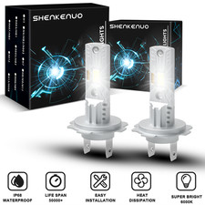 H7 Led Headlight Bulbs Upgrade Xenon White 6000k Car Low Dipped Beam Bulb 12v