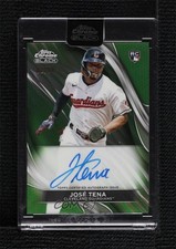 2024 Topps Chrome Black Green Refractor 2/99 Jose Tena José #CBA-JTE Auto 0ok8