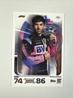 Pierre Gasly REVVED-UP Exclusive Insert Card 2024 Topps Turbo Attax Formula 1