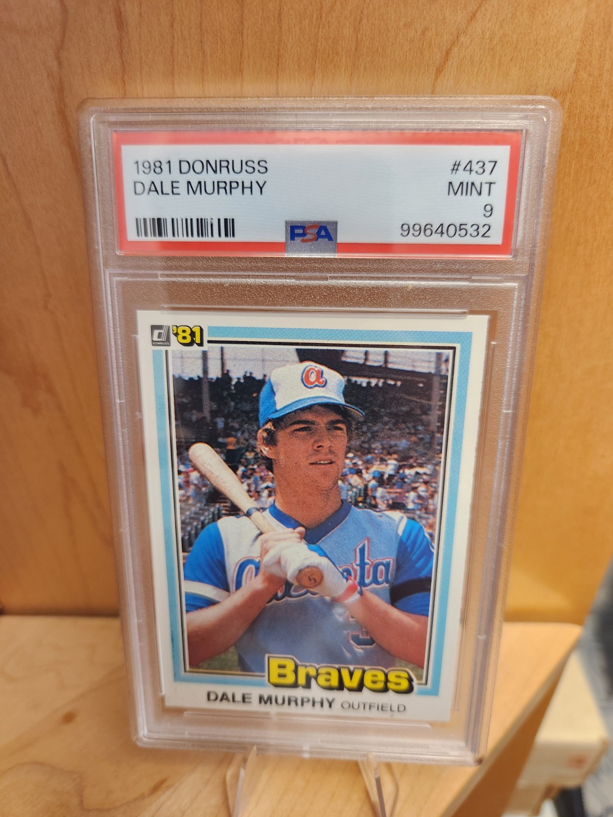 1981 Donruss - Dale Murphy #437 PSA 9 Braves