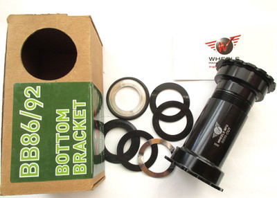 New Wheels Manufacturing BB86/92 Threaded Bottom Bracket, Black. BB86-OUT-SRAM7