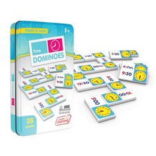 28 Piece Time Learning Dominoes Set In Collector's Tin For Kids