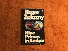 Roger Zelazny Nine Princes in Amber Avon 1972 1st print sci-fi book pb paperback