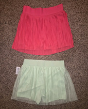 Old Navy Vanilla Star Athletic Skorts Pink Mint Green Pockets kids L /XL 14-16