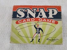 Parker Bros Boardgame Snap Card Game Box Manual 1954 Clean Good Shape 