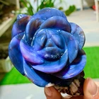 289G Natural Blue Cherry Blossom Agate Crystal flower Quartz specimen Healing