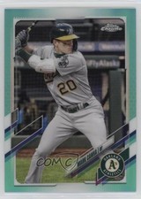 2021 Topps Chrome Aqua Refractor 135/199 Mark Canha #37 1c28