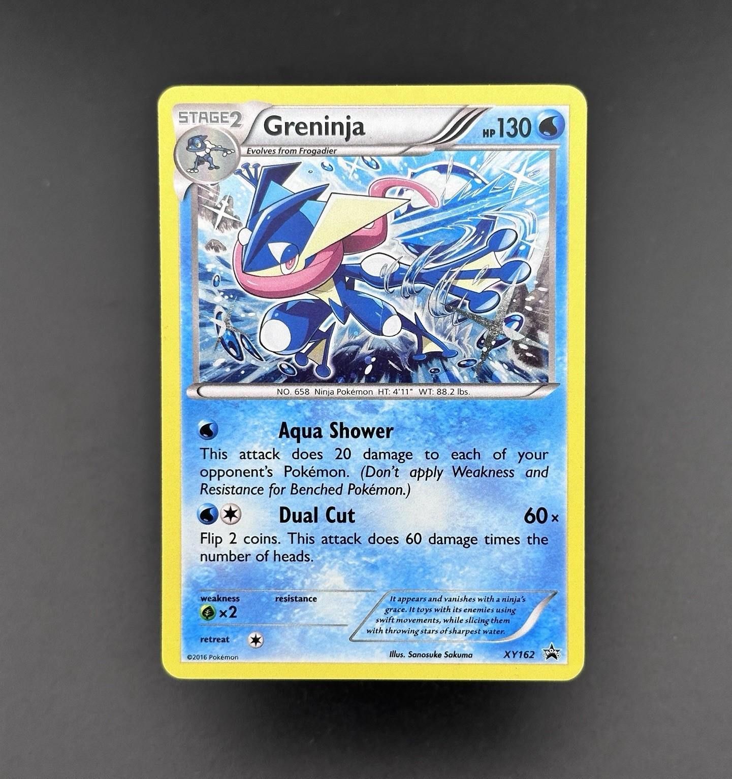 Pokemon Card TCG Greninja XY162 XY Black Star Promo Cosmos Holo 2016 LP