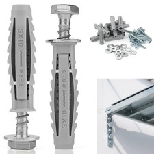 16 Pcs Heavy Duty Wall Fixings Plugs Anchor Masonry Screws Plugs for Brick Bolts
