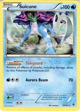 Suicune 20/101 Rare Plasma Blast Pokemon Lightly Played