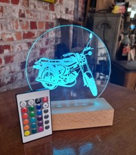 Simson S51 Acrylglas Leuchtschild Tischaufsteller Moped Fensterlicht LED USB
