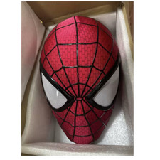 Spider-Man Magnetic Full Face Costume Mask w/ Eye Lenses Red Black White